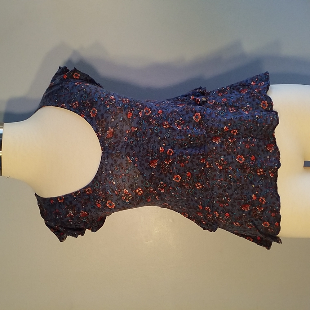 3/$25 AEROPOSTALE S Floral TOP RUFFLED LAYERS